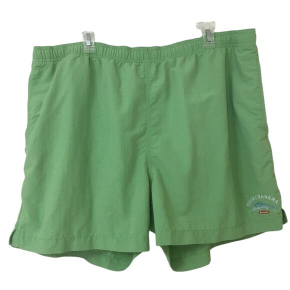 Tommy Bahama Relax Green XXL/TTG Swim Water Shorts Trunks Mesh Lining Elastic - Picture 1 of 7